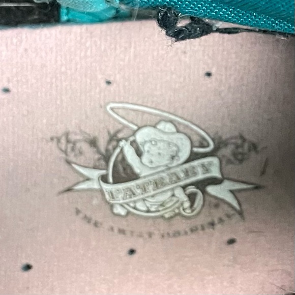 Women's ARIAT Brown & Turquoise FAT BABY Western COWGIRL Chore COWBOY BOOTS 9.5 - Picture 5 of 7